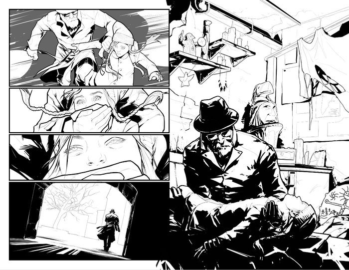 разворот комикса