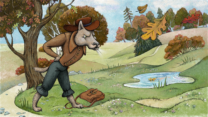 Три поросёнка. Волк