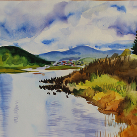 Холодный день в Усть-Кабырзе