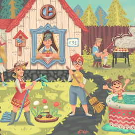 Детский плакат