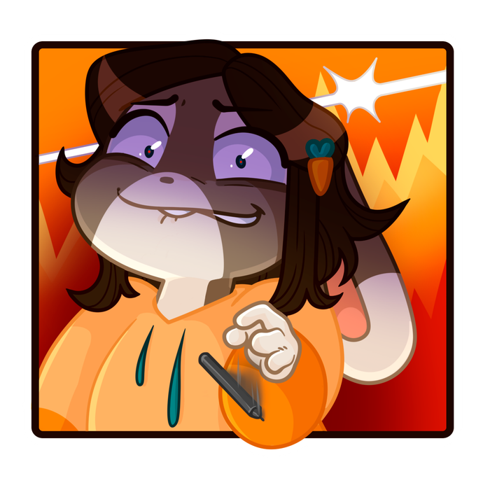 Один из стикеров