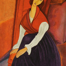 Копия Модильяни "Портрет жены"