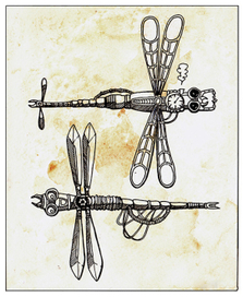 Стимпанк стрекозы