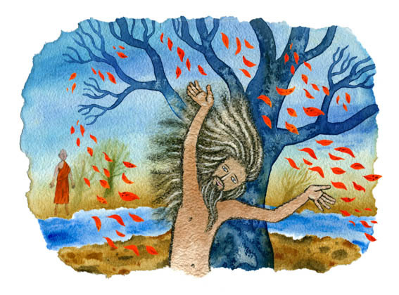 Иллюстрация к притче для журнала Yogajournal