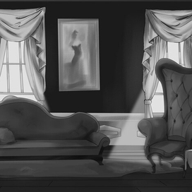 разворот иллюстрация "Пиковая Дама"