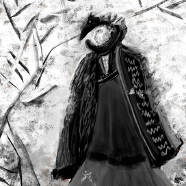 Девушка.Эскиз