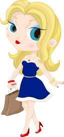 Девушка с покупками