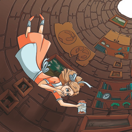 иллюстрация к книге Л.Кэрролла "Алиса в стране чудес"