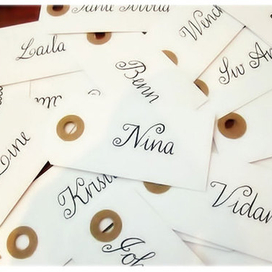 Свадебные таблички с именами гостей