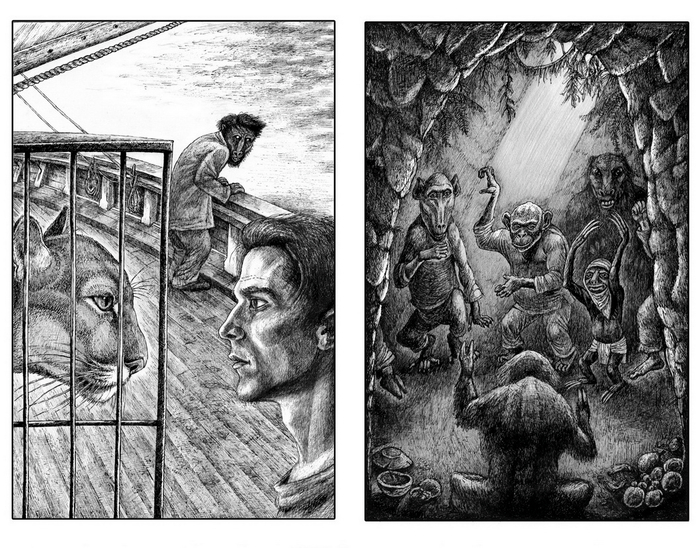 Остров доктора Моро. илл. 1, 2.