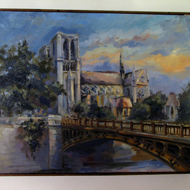 Notre Dame de Paris. L'aube