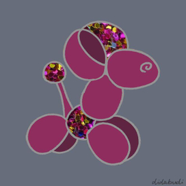 Брошь "Пёсик"