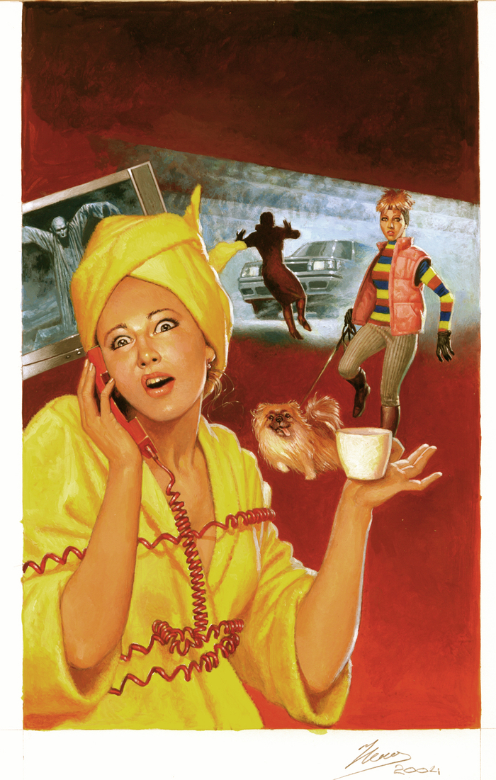 Обложка к ироническому детективу