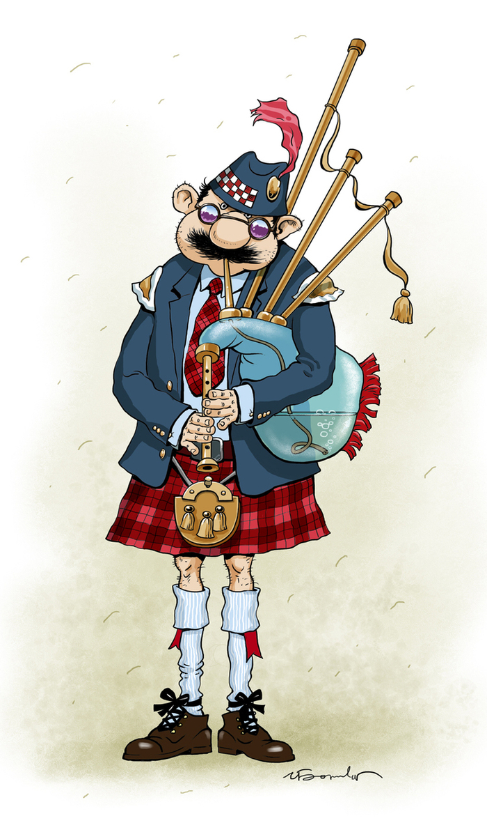 Шотландец с волынкой