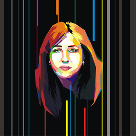 портрет в стиле wpap