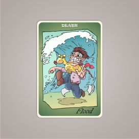 Cards of Death, Flood 2009 (Collaboration with Passev)