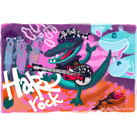 Postcard animals life