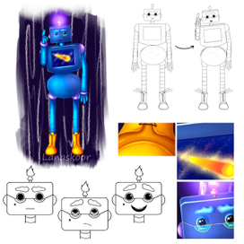 Бренд-персонаж робот "Боб"