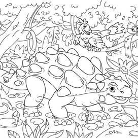 Dinosaur Coloring Page