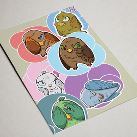 Стикеры с Совушами