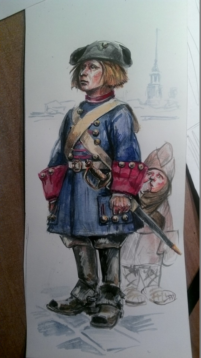 Русский драгун. 1704 г.