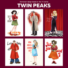 Дизайн персонажей  Twin Peaks 