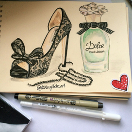 Shoes and perfume