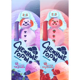Упаковки для мороженного с бренд-персонажем йети