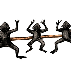 Сушённые лягушки