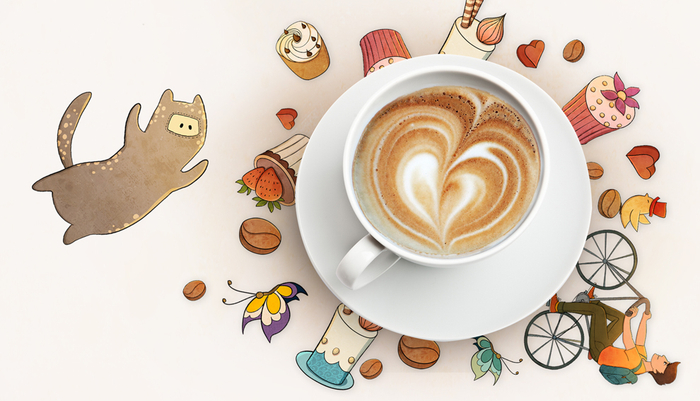 Иллюстрации для кофейни