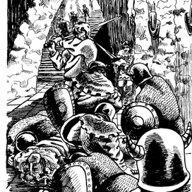 Иллюстрация к книге "Удивительные приключения Билла Грэлли".