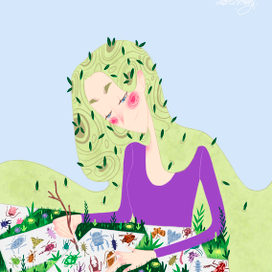 Иллюстрация в рамках арт-челленджа в instagram