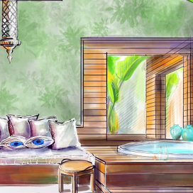 Интерьер_скетчи