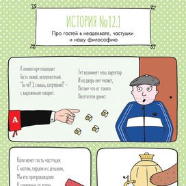 Страница комикса для сети кафе «Андерсон»