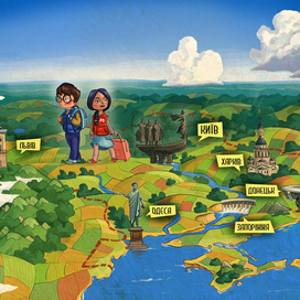 Ми и Мо в Украине. Заставка