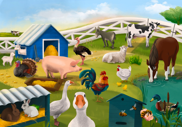 Животные на ферме