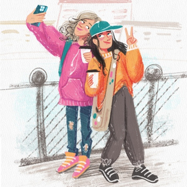 Кофейная прогулка с подругой 2