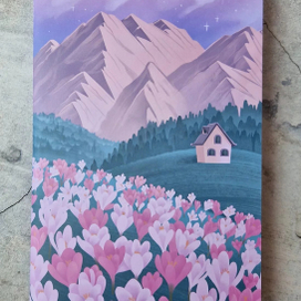 Иллюстрация "Горный пейзаж"