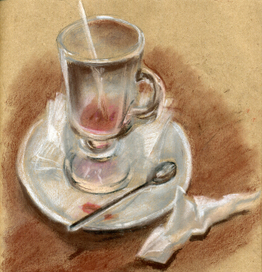 Стакан из-под глинтвейна