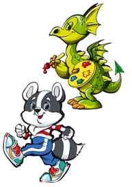 дракоша и енотик