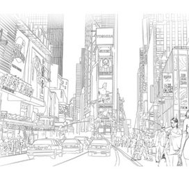 иллюстрация. городской пейзаж