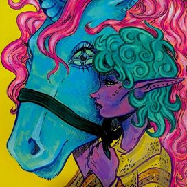 Fairytale world and unicorns