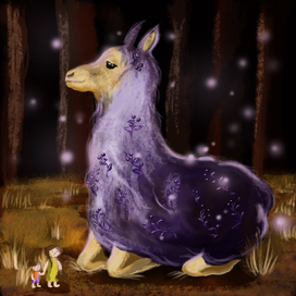 Черничная лама