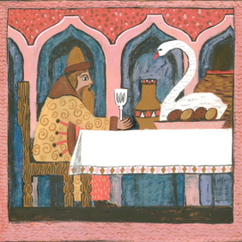 Иллюстрация к сказке "Аленький цветочек"