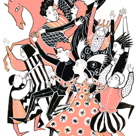 иллюстрация к книге Алексея Дурново "Рыжий Рыцарь", издательство albuscorvus