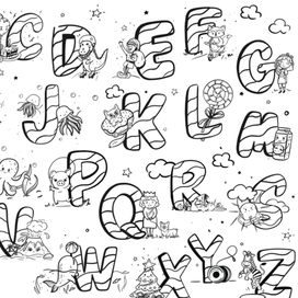 Раскраска ABC