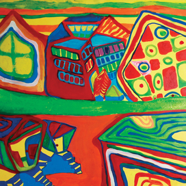 В стиле Хундертвассера.