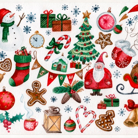 Зимний стикерпак