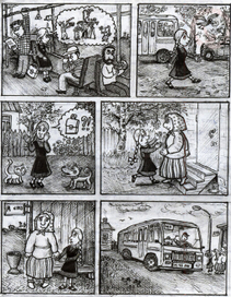 Как девочка Леночка потеряла и потом нашла свой портфель.