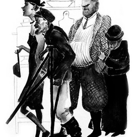 Иллюстрация к рассказу М. Зощенко "Нервные люди"